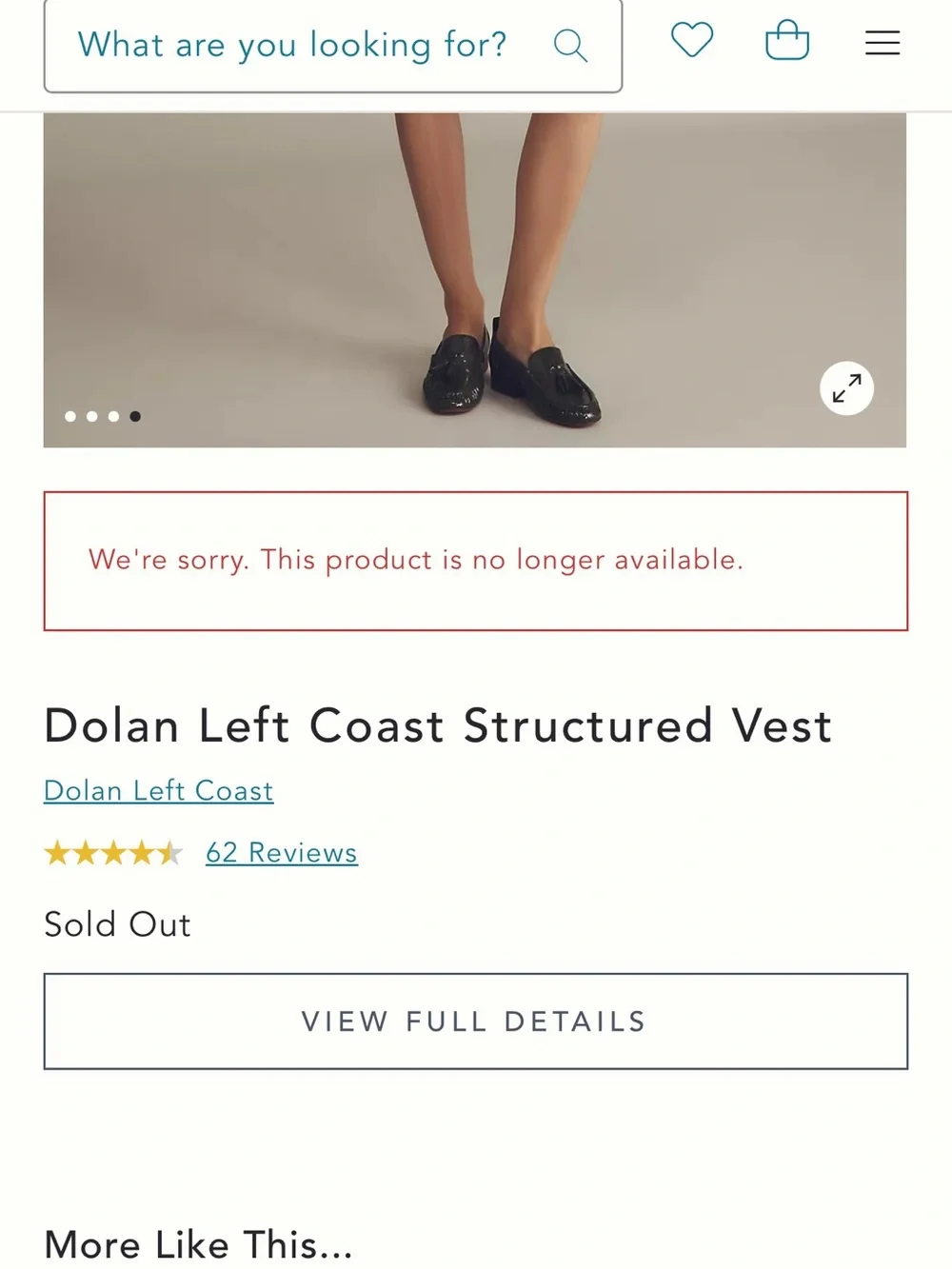 Anthropologie - Dolan Left Coast Structured Vest - XS ✨ - Picture 11 of 14